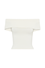 Susanna Off Shoulder Knit Top - Ivory