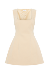 Lysandre Crepe Mini Dress - Peach