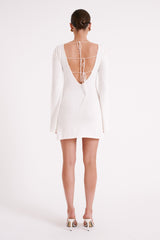 Jayda Knit Mini Dress - Ivory