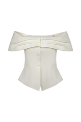 Maxime Suiting Vest - Ivory