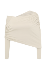 Corinna Modal One Shoulder Top - Ivory