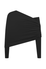 Corinna Modal One Shoulder Top - Black