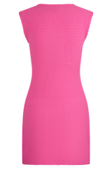 Mia Knit Mini Dress - Pink