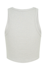 Morgana Ribbed Tank Top - Grey Marle