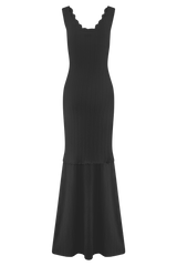 Natalie Off Shoulder Maxi Dress - Black