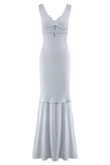 Natalie Off Shoulder Maxi Dress - Sky Blue