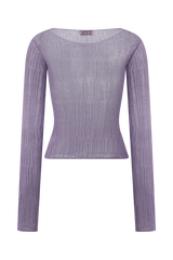 Orianna Orchid Long Sleeve Knit Top - Orchid