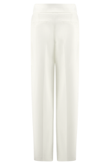 Penelope Pleated High Waisted Pants - Ivory