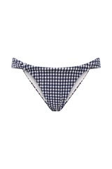 Persephone Gingham Bikini Bottoms - Navy