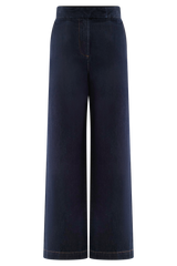Rayne Wide Leg Denim Jeans - Indigo Blue