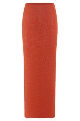 Reagan Knit Maxi Skirt - Orange