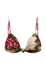 Rosmunda Ruched Bikini Top - Sonia Rose Print