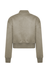 Rudy Suede Bomber Jacket - Sand