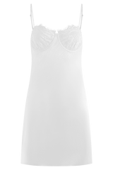 Scarlett Satin Slip Mini Dress - Ivory