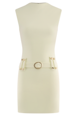 Scheana Stretch Crepe Mini Dress - Ivory