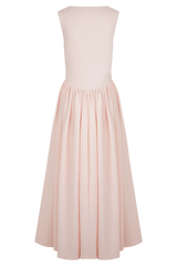 Sharon Scuba Jersey Midi Dress - Ballet Pink