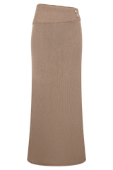 Sloane Knit Maxi Skirt - Latte