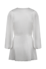Sterling Satin Bridal Robe - Ivory