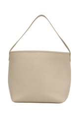 Winnie Relaxed Faux Leather Tote Bag - Neutral