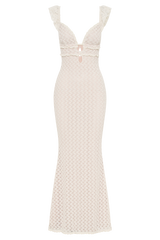 Ezra Lace Maxi Dress - Ivory