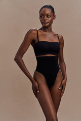 Saria High Waist Shapewear Briefs - Black