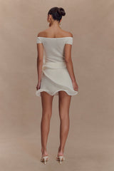 Haisley Off Shoulder Knit Top - Ivory