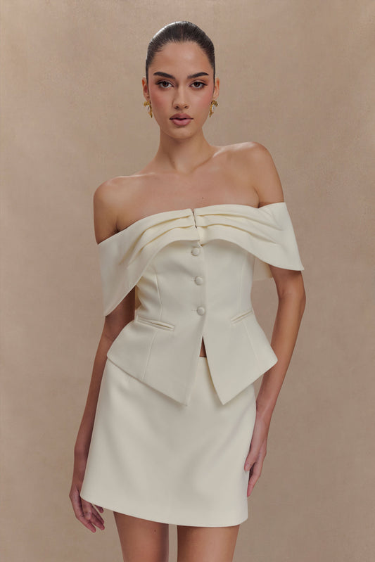 Maxime Suiting Vest - Ivory