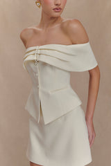 Maxime Suiting Vest - Ivory