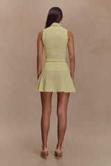 Indy Pointelle Knit Top - Lemon