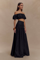 Autumn Maxi Skirt - Black