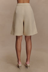 Andina Linen Shorts - Natural Beige