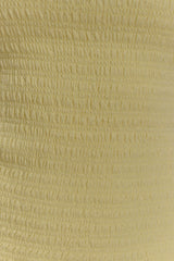 Maureen Cotton Shirring Maxi Dress - Lemon