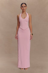 Meadow Corset Halter Top - Candy Pink