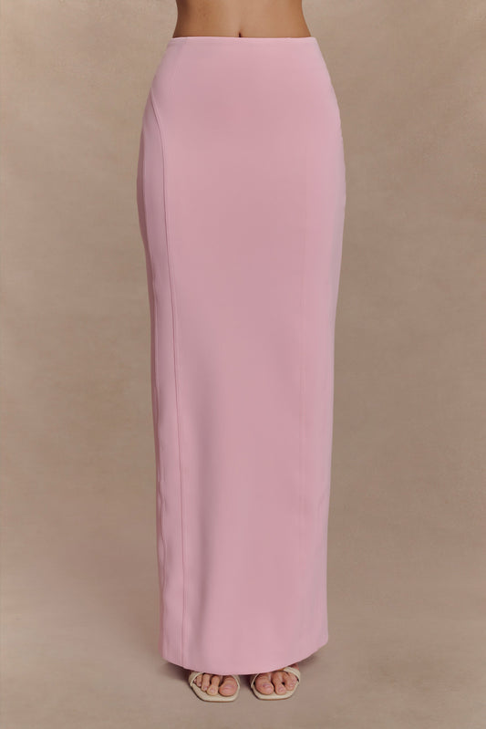 Alma High Waist Maxi Skirt - Candy Pink