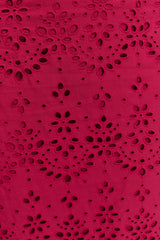 Kensley Broderie Midi Skirt - Dragonfruit