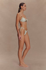 Memphis Beaded Bikini Top - Mint
