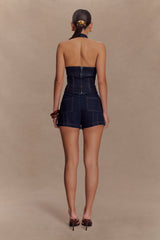 Meadow Denim Shorts - Indigo Blue