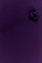 Rosalie Floral Chiffon Maxi Dress - Purple