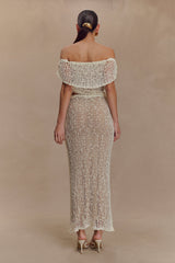 Cordelia Off Shoulder Knit Top - Ivory