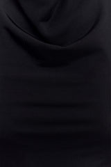 Calandra Slinky Halter Top With Hardware - Black