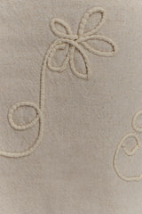 Casey Linen Corded Embroidered Linen Top - Natural