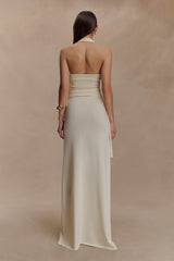 Xanthia Knit Halter Top - Ivory