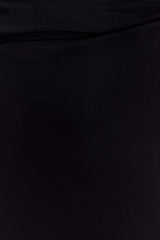 Haven Slinky Twist Midi Skirt - Black