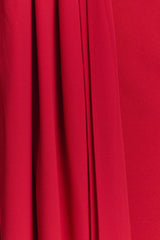 Philippa Knotted Crepe Maxi Dress - Ruby