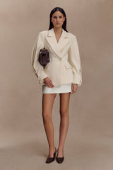 Wesley Structured Blazer - Buttercream