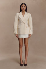 Wesley Structured Blazer - Buttercream