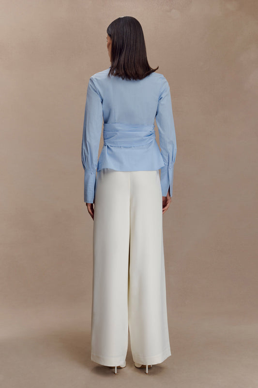 Arlo Wide Leg Suiting Trouser - Ivory