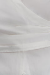 Eugenia Wrap Cotton Shirt - White