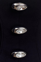 Arla Button Up Corset Top - Black