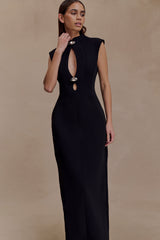 Michelle Cut Out Maxi Dress - Black